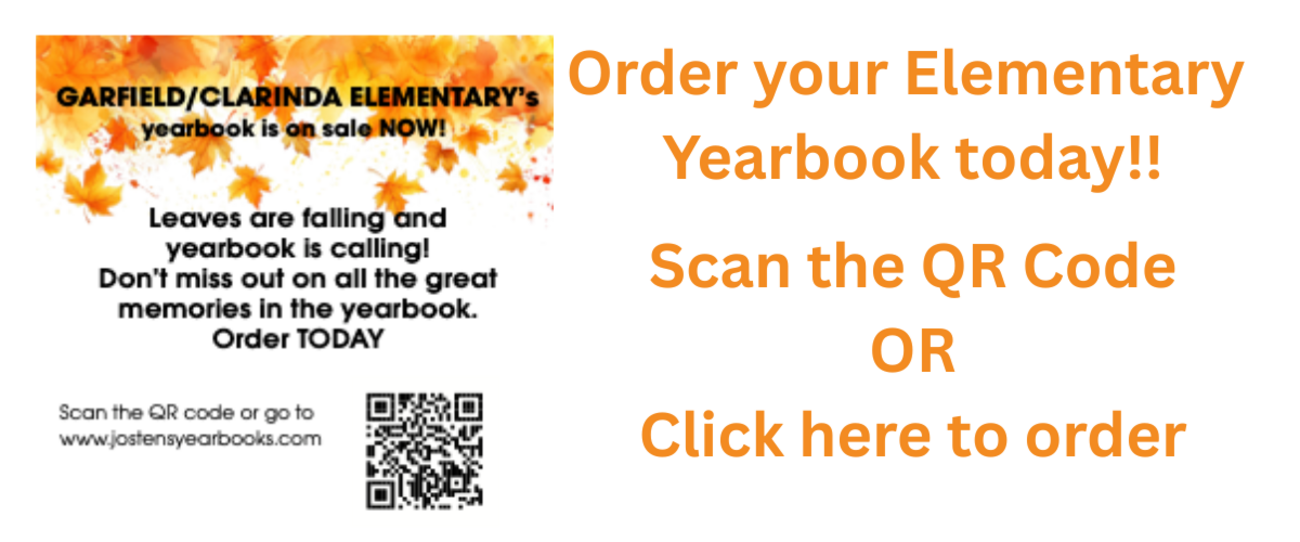 Linked image to: https://www.jostens.com/apps/store/productBrowse/1086295/Garfield-Elementary-School/2026-Yearbook/20250611041907973113/CATALOG_SHOP/
